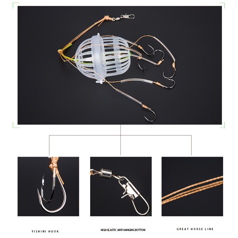 3pcs Fishing Water Monster Explosion Hook for Carp And Grass Carp - White, Flip Hook, Multiple Pieces, Silicone Material