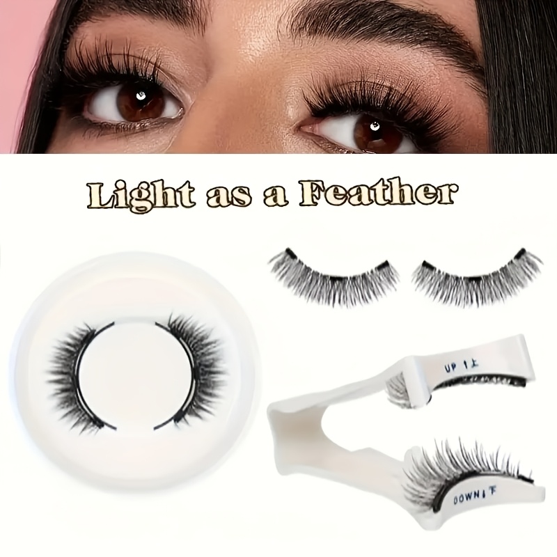 Reusable Magnetic Eyelashes- Waterproof, Natural And , Glue-free 3d False Lash Set With White Clips For Easy Application And Long-lasting Hold, For Application, Cat Eye Lashes, Lashes, Durable Lashes