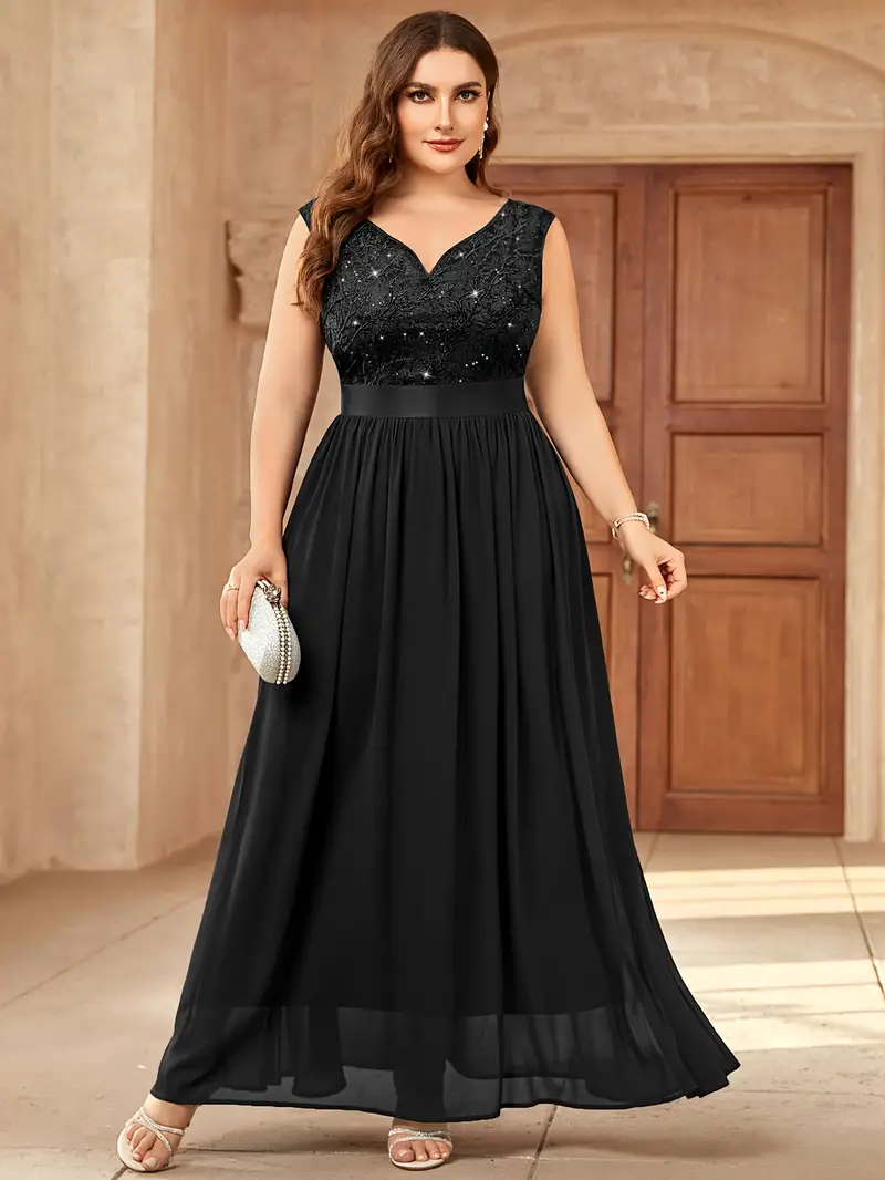 plus size yp23098 elegant plus size womens lace contrast - Temu plus size yp23098 elegant plus size womens lace contrast - Temu
