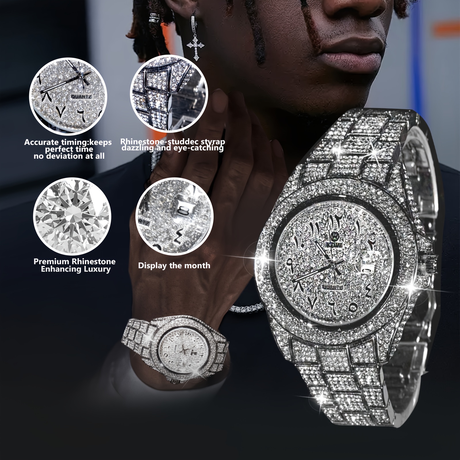 high end hip hop style men featuring a fully - Temu