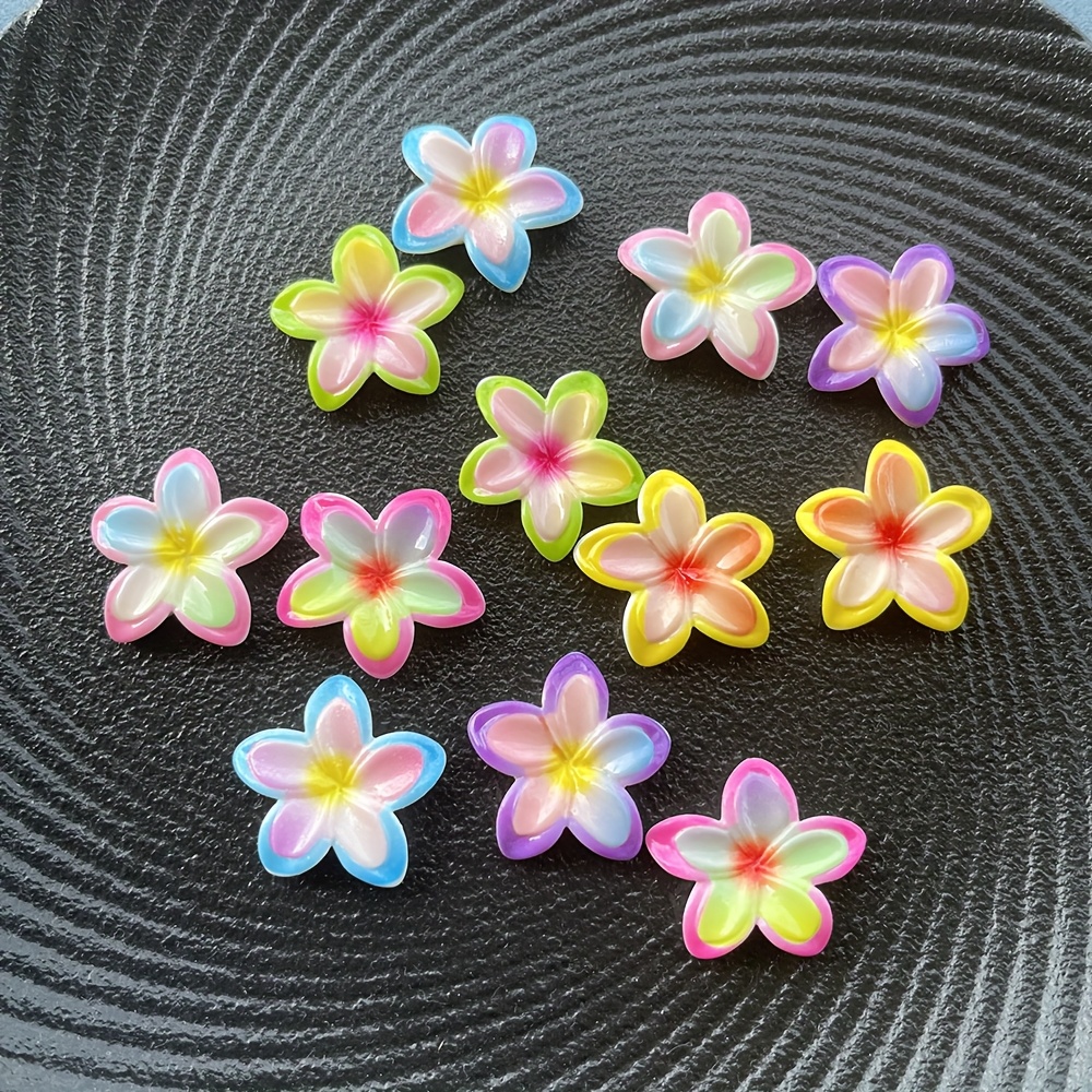TEMU 12 pièces de Charmes de Chaussures , Accessoires de Chaussures en Résine Fleurs Mignonnes, Fleurs de Chaussures Détachables Polyvalentes,