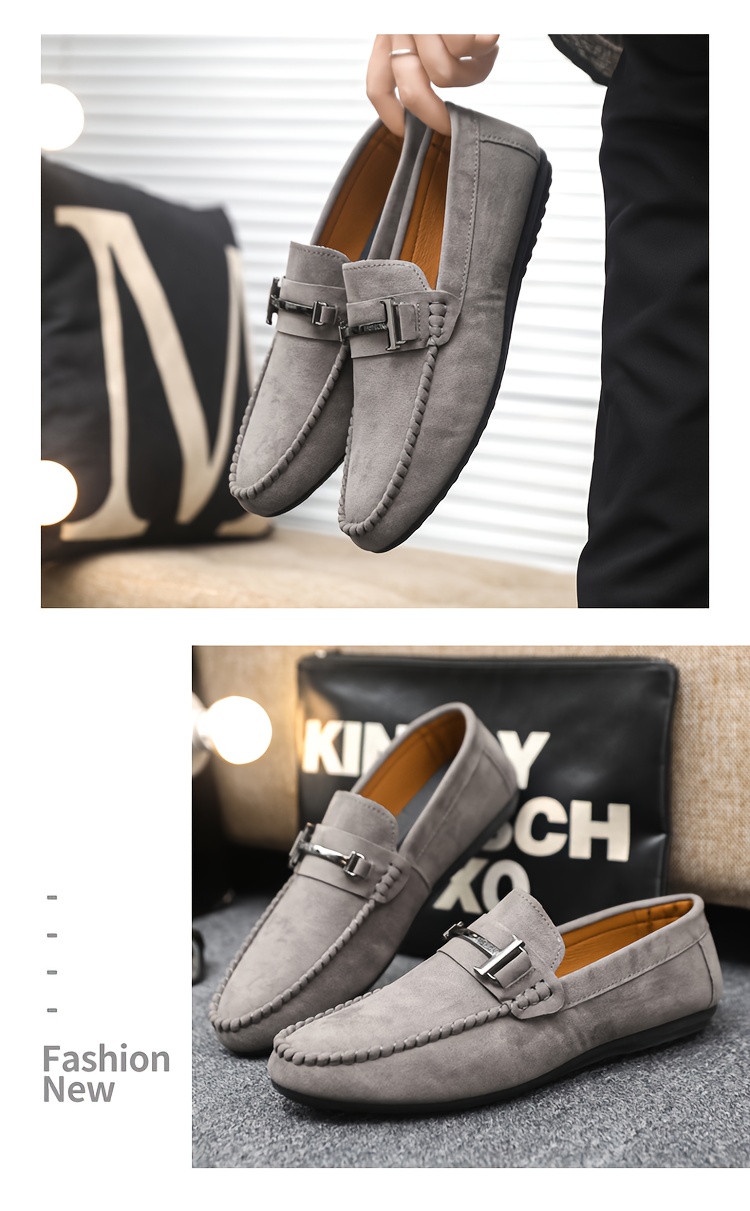 A Stylish And Upscale Pair of Men'S Casual Footwear, Designed with a Flat Round Toe And Perfect for Different Events, Offered in Several Color Options