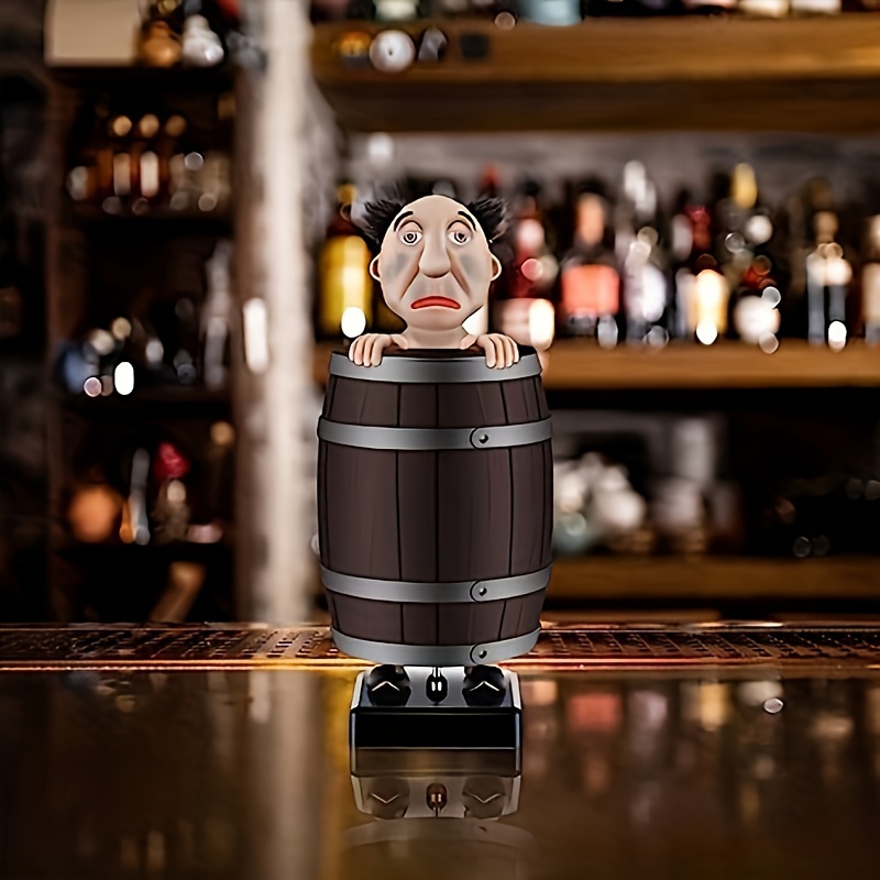 man in a barrel cigarette dispenser automatic novelty fun pull