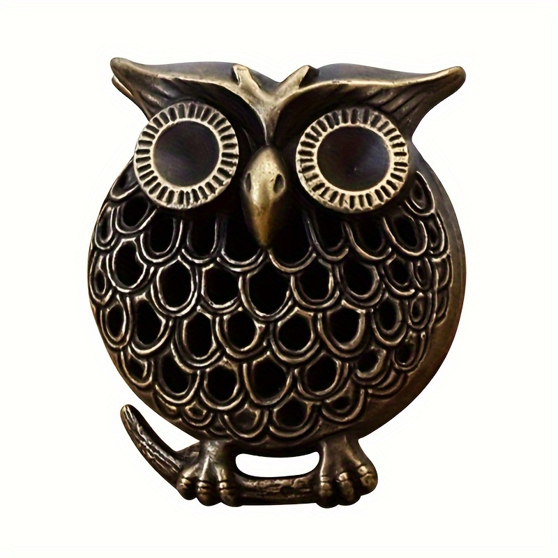 TEMU 1pc Mini Owl Incense Holder, Suitable For Meditation Sitting Yoga Leisure Outdoor Spa Craft Decoration, Home Decoration, Room Decoration, Gift,