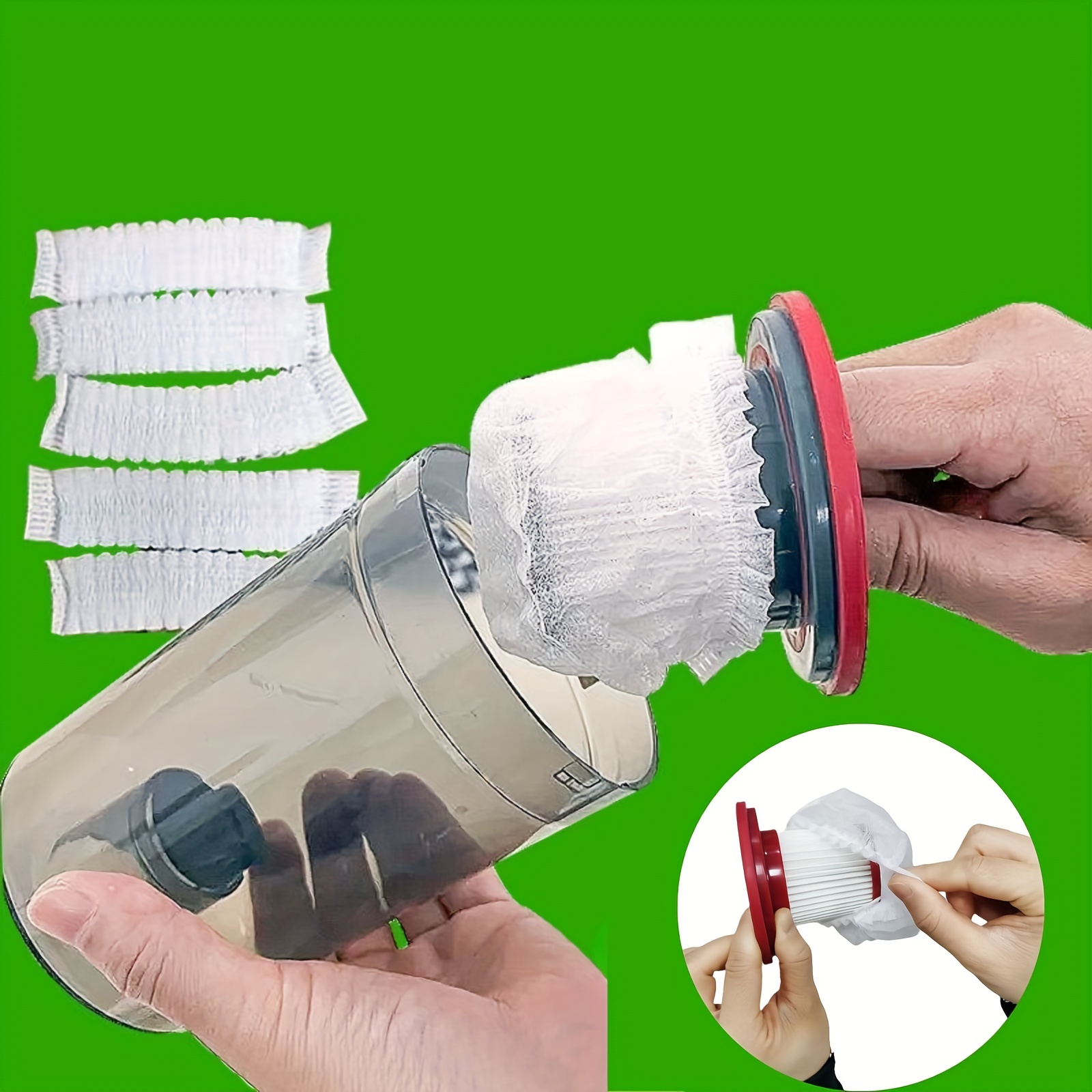

50pc/100pc, Disposable Vacuum Cleaner Filter Replacement, Universal Non-woven Fabric Filter Accessories For Vacuum Cleaner