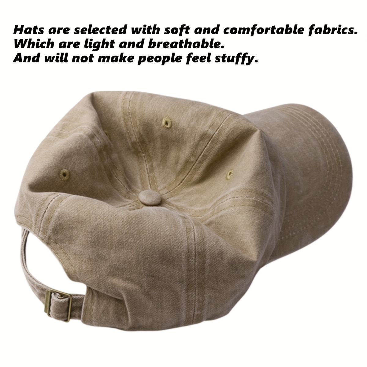 8pcs Customizable Women's Baseball Caps with Embroidered Text