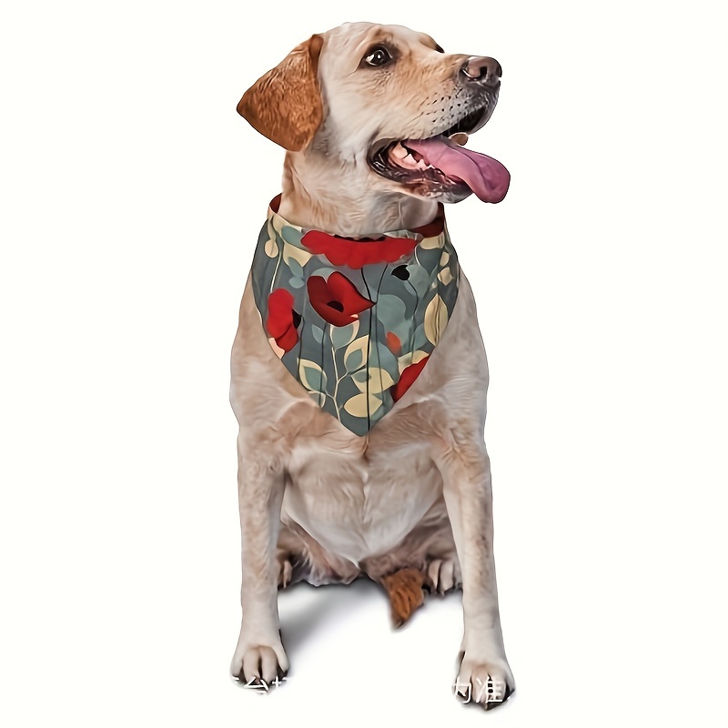 Get High and Go Fishing Dog Bandanas Pet Dog Triangle Bib Scarf Adjustable  Pet Scarf Accessories for Small Medium Large Dogs