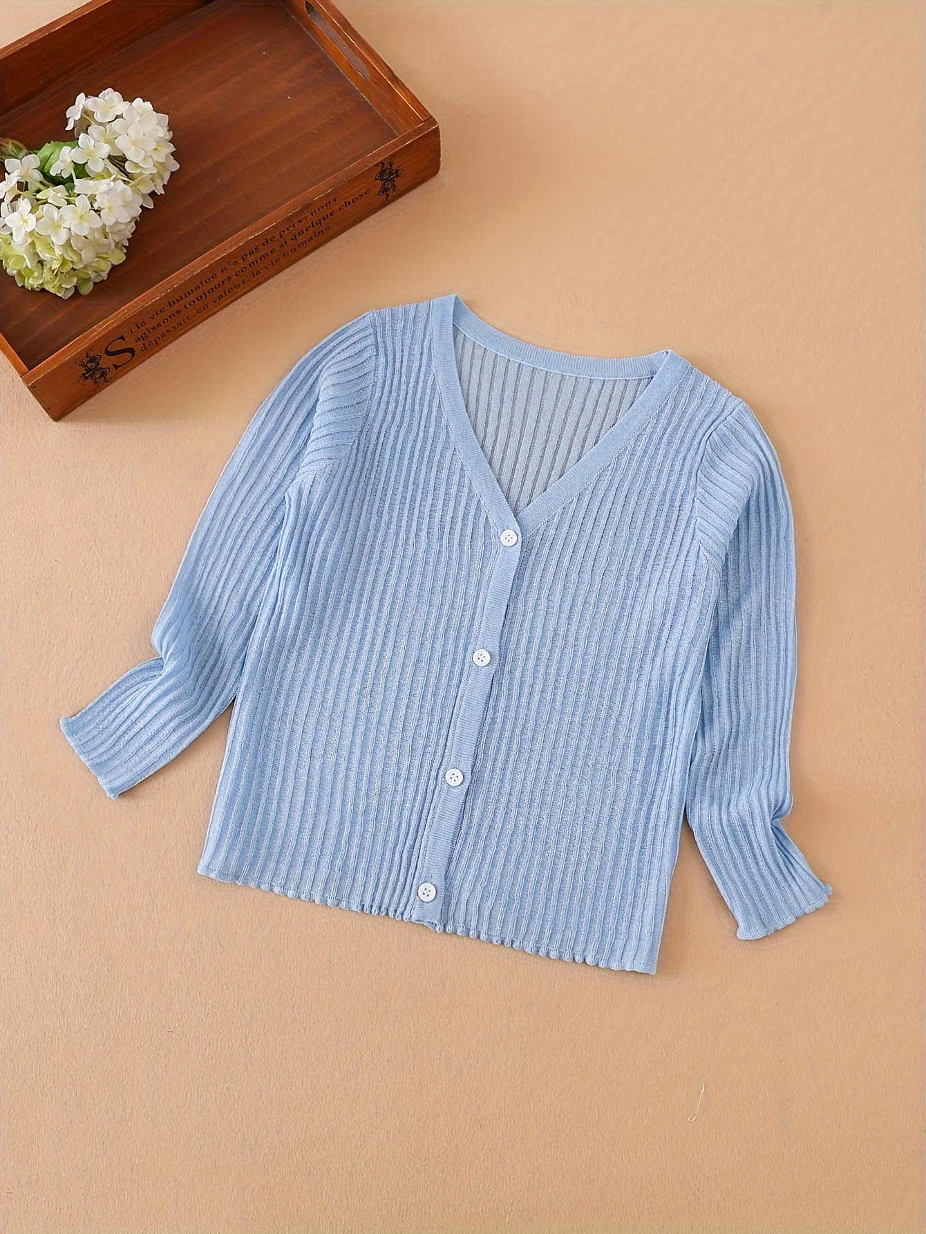 Girls Lightweight Cardigan Knitwear Temu