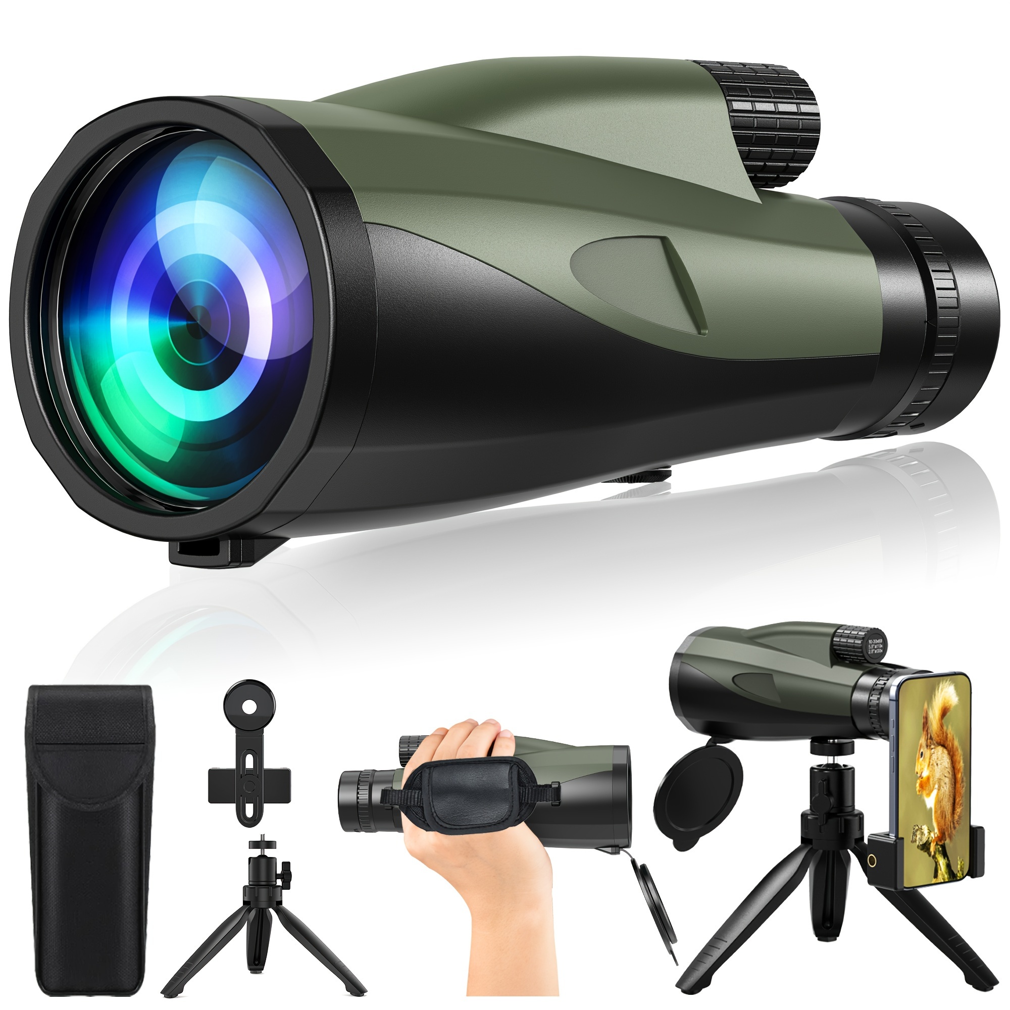 

10-30x60 High Definition Monocular Telescope, Zoom Long-range & Capture Stunning Views With Tripod & Phone Clip, Perfect For Outdoor Adventures