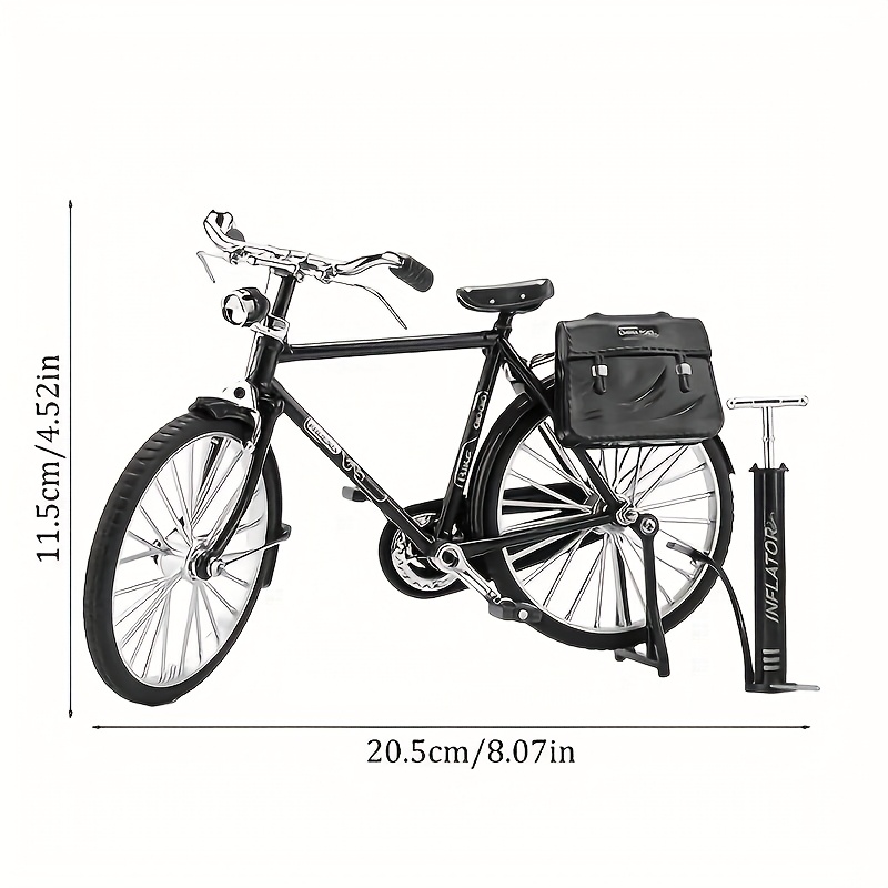 Image of This 1-set Mini Retro-style Bicycle Model Is A Stylish Desktop Ornament And Elegant Office Decoration. The Figurine Requires Manual Assembly, Making It A Perfect Birthday Gift For , , Colleagues