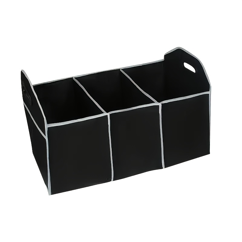 Car Trunk Organizer - Non-slip Tidy Trunk Bag - Multi-compartment - Essential Car Additions, Heavy Duty Collapsible Foldable Shopping Tidy Storage
