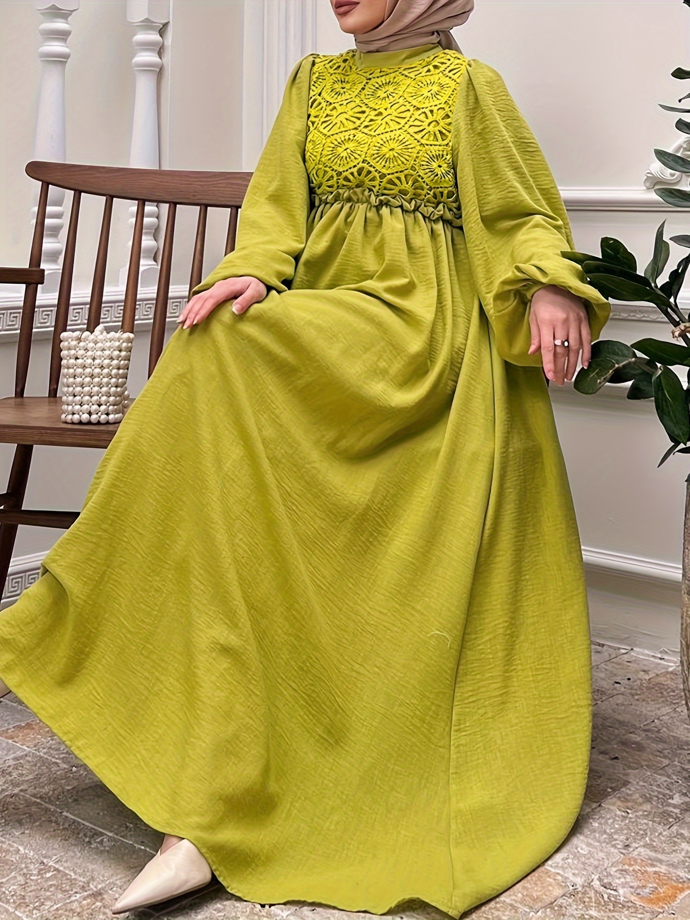 women's emerald green & dress
