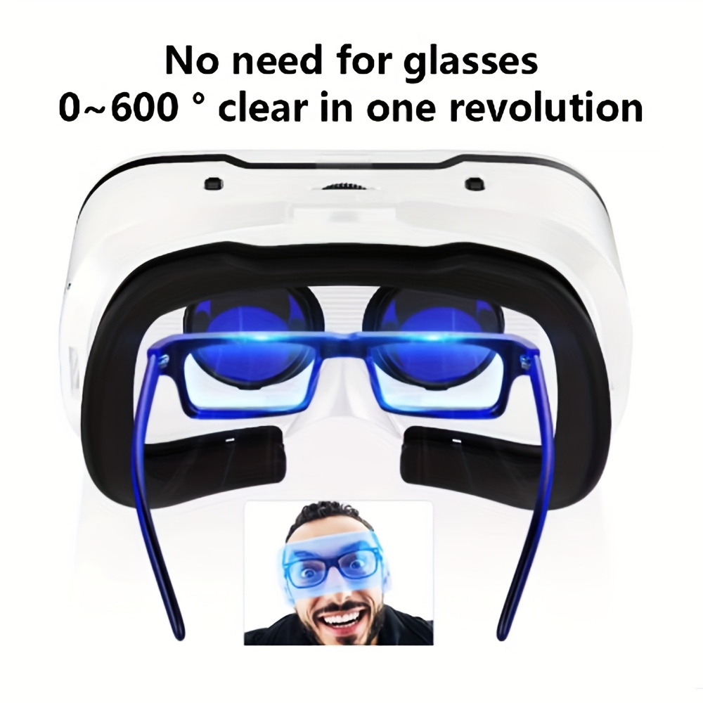 Aukštos klasės 3D VR akiniai – Premium VR ausinės – 110° įtraukiantis vaizdas, 600° trumparei reguliavimas, dvigubas valdymo mechanizmas – ideali dovana poroms, mėgstantiems filmus