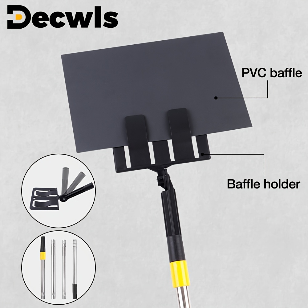 6pcs   holder cardboard   kit adjustable baffle bracket with plastic baffle spray baffle holder pole hand held dual purpose versatile cardboard guard for spray color   to prevent splashing tool