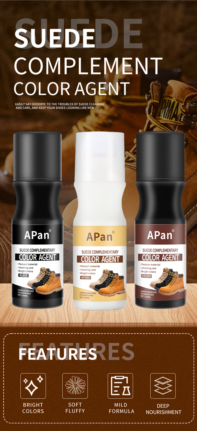     renewal oil low odor coconut oil infused for suede   shoes snow boots home cleaning details 0