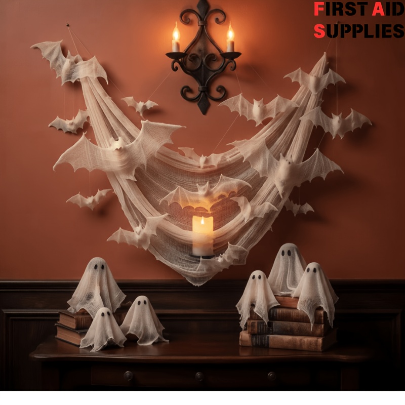 Halloween Decorative Cheesecloth Spooky Tattered Gauze