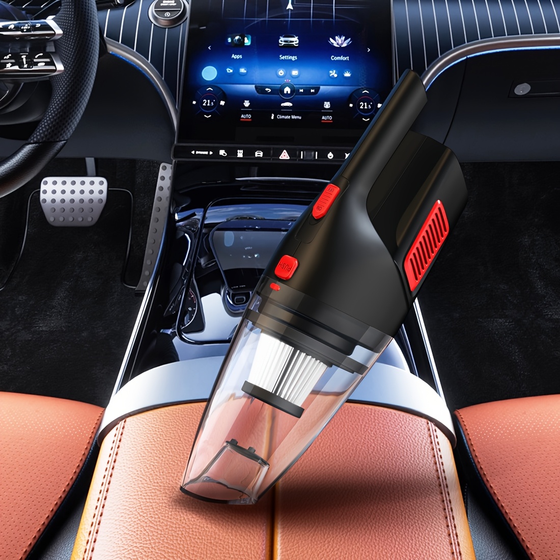 wireless convenient handheld car vacuum cleaner powerful suction kitchen floor cleaning supplies usb charging mini cleaning dust collector suitable for cars rv home office industrial sites and other   tools Product details 0