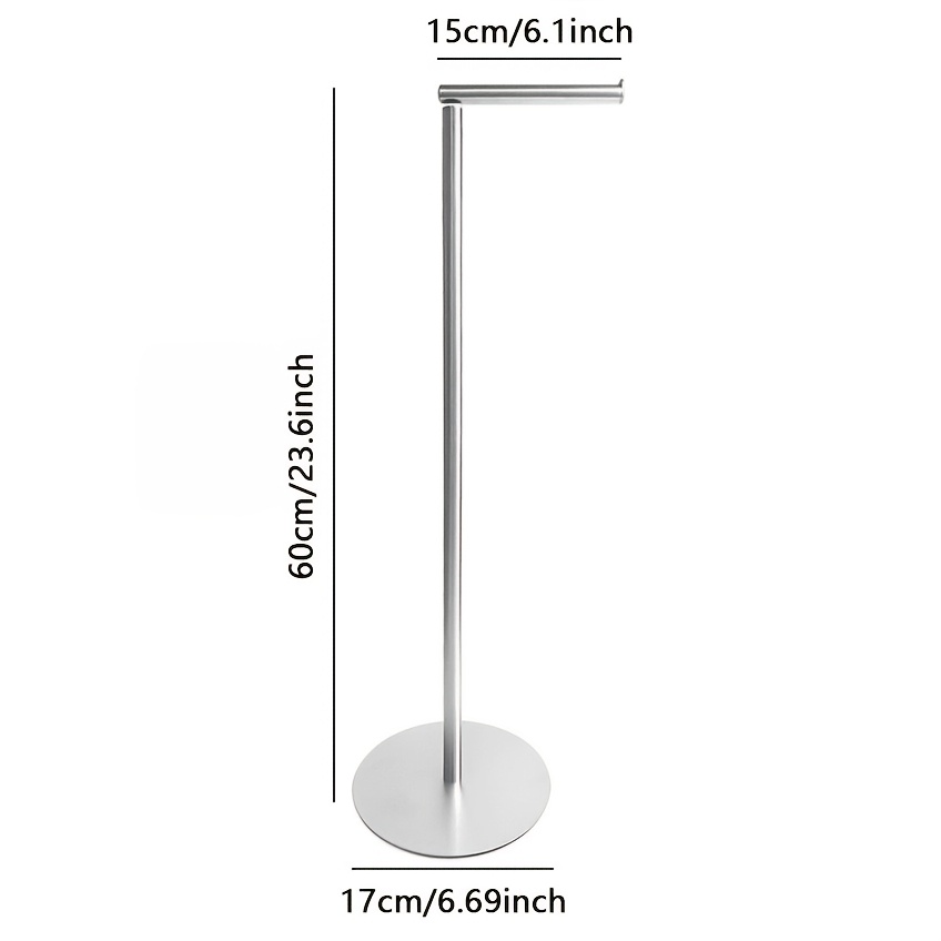 TEMU Kitchen Paper Towel Holder, Paper Roll Hanger, No-drill Cabinet Organizer For Plastic Wrap, Oil-absorbing Paper, And Toilet Paper, Wall-mounted