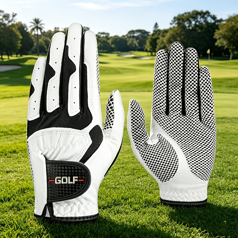 Moške golf rokavice, mikrovlakna, zračne, visoka elastičnost, nedrseče, odporne proti obrabi, enojne (leva ali roka), golf palica, fitnes