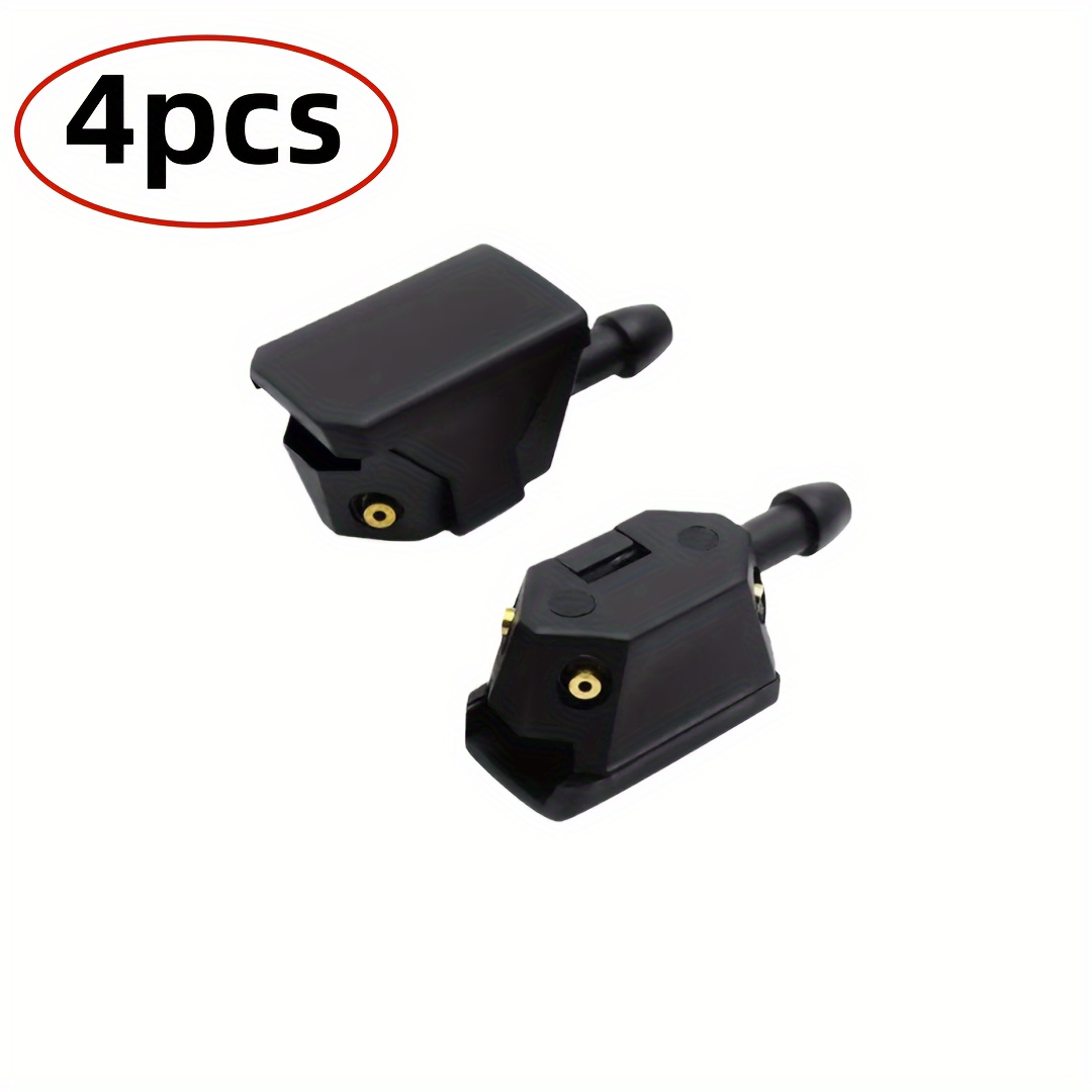 Image of 4pcs Spray Nozzle, Car Wiper Nozzle, Arm Spray Nozzle With Adjustable 4 Eye Water Nozzle, Car Windshield Wiper Blade Washer Nozzle