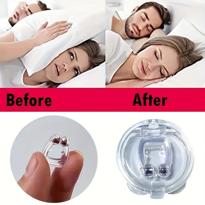 4pcs Anti-Snoring Nose Clips, Comfortable Silicone Snore Stopper With Independent Packaging, Safe & Reusable Snore Relief Device For Better Breathing