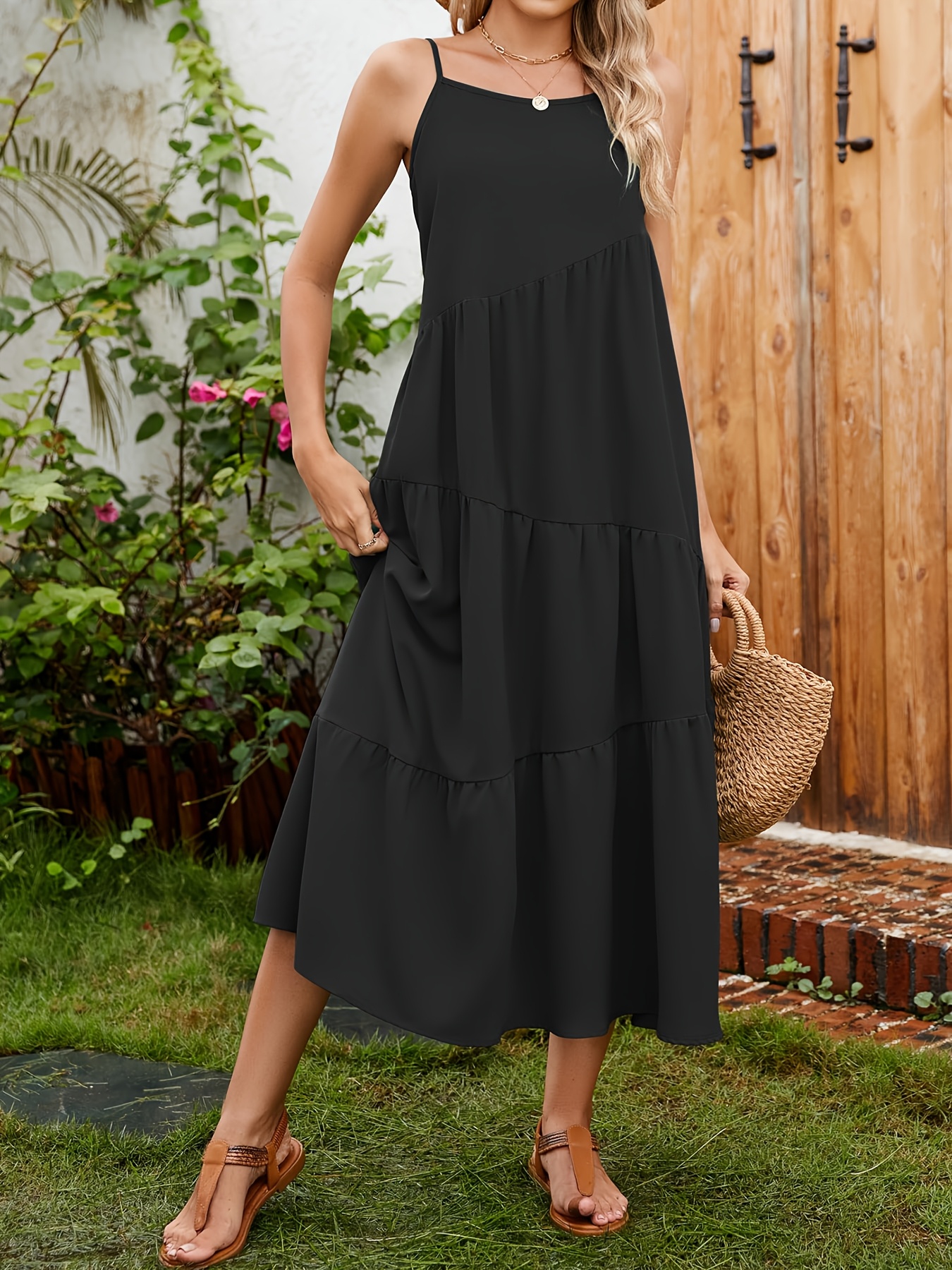 womens maxi dress elegant a line formal casual event gown Temu