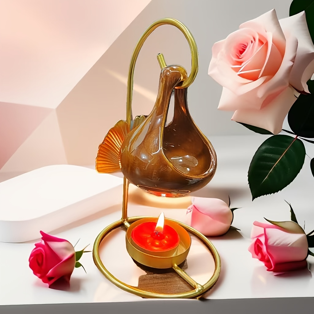Creative Hook Ceramic Furnace Water Drop Essential Oil Furnace Kiln Change Blue Color Random (high Temperature Kiln…: retailer-supplied image