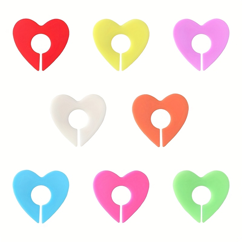 Image of 8pcs/set Festive Heart-shaped Wine Glass Markers Set - Elegant Decorative Cup Identifiers For Family Parties, Ktvs & Hotels, With Anti-chaos Love Sign Edge, Wine Lover Gifts