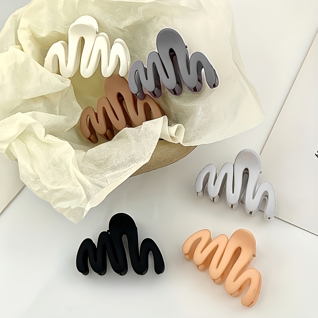 E-shop 6er-Pack Matte Haarspangen Set - Elegante und einfache -Haarspangen für Pferdeschwänze und Duttfrisuren, in verschiedenen Farben erhältlich