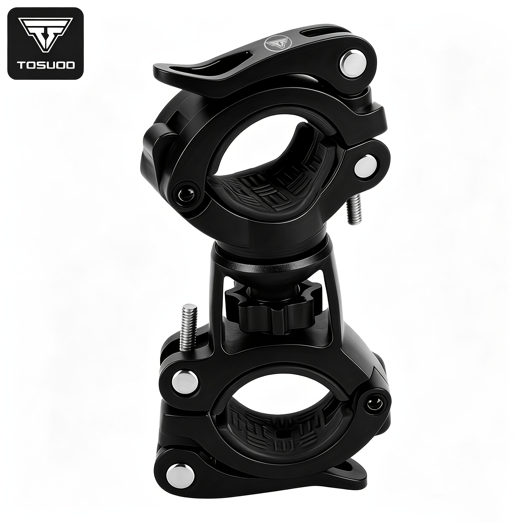 TEMU TOSUOD Support de Phare de Vélo Clip Support de Lampe Support Fixe Rotatif Support de Lampe Accessoires de Cyclisme, Batterie