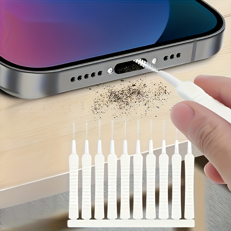 Home Essential 10pcs Multi-Purpose Ultra-Thin Micro-Gap Dust Cleaning Brush Tool Kit, Suitable for Charger Ports, Speakers, Phones, and Showerheads - Safe Lint/Debris Removal Brush Set for Electronics and Household Items. Suitable for 4 Seasons 5 Home Essential 10pcs Multi-Purpose Ultra-Thin Micro-Gap Dust Cleaning Brush Tool Kit, Suitable for Charger Ports, Speakers, Phones, and Showerheads - Safe Lint/Debris Removal Brush Set for Electronics and Household Items. Suitable for 4 Seasons - Image 5