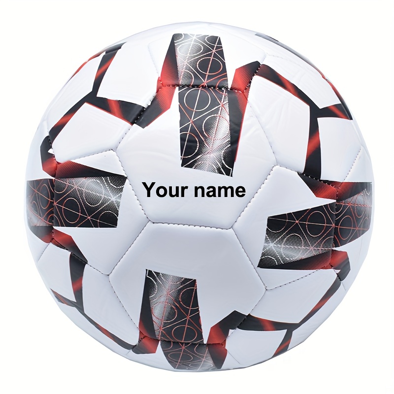 TEMU Customized Name, Classic Size 5 Pvc Soccer Football, High- Suitable For Birthdays, Weddings, Christmas, Father's Day, Perfect Gift For Sports