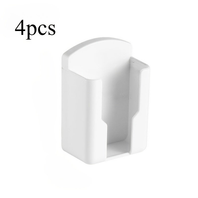 TEMU 4 supports muraux en plastique durable pour télécommandes - Boîte de rangement pour télécommandes de TV et climatiseur, organisateur encombrant,