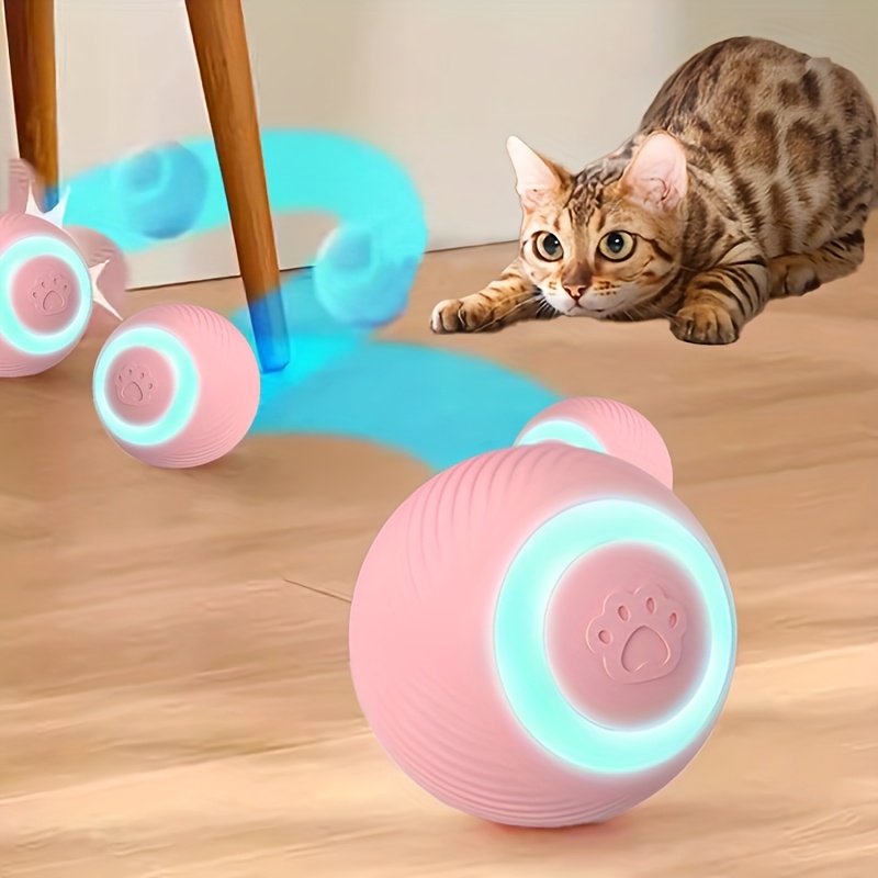1 self entertaining cat toy automatic interactive cat ball with intelligent obstacle avoidance electric cat toy for kittens to burn off energy