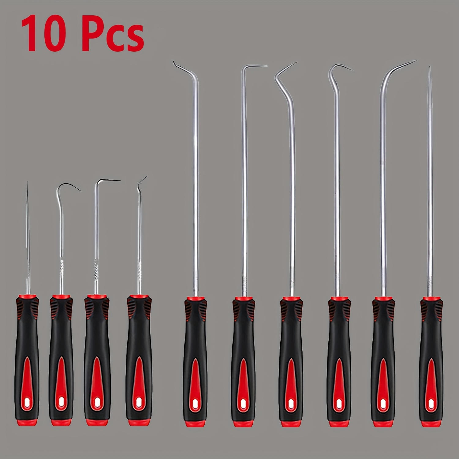 E-shop 10-teiliges/Set Robustes Präzisions-Olfdichtungs-Haken-Set, Dual-Injektionsformgriff, Auto-Olfdichtung/O-förmiger Dichtungsring, Dichtung,