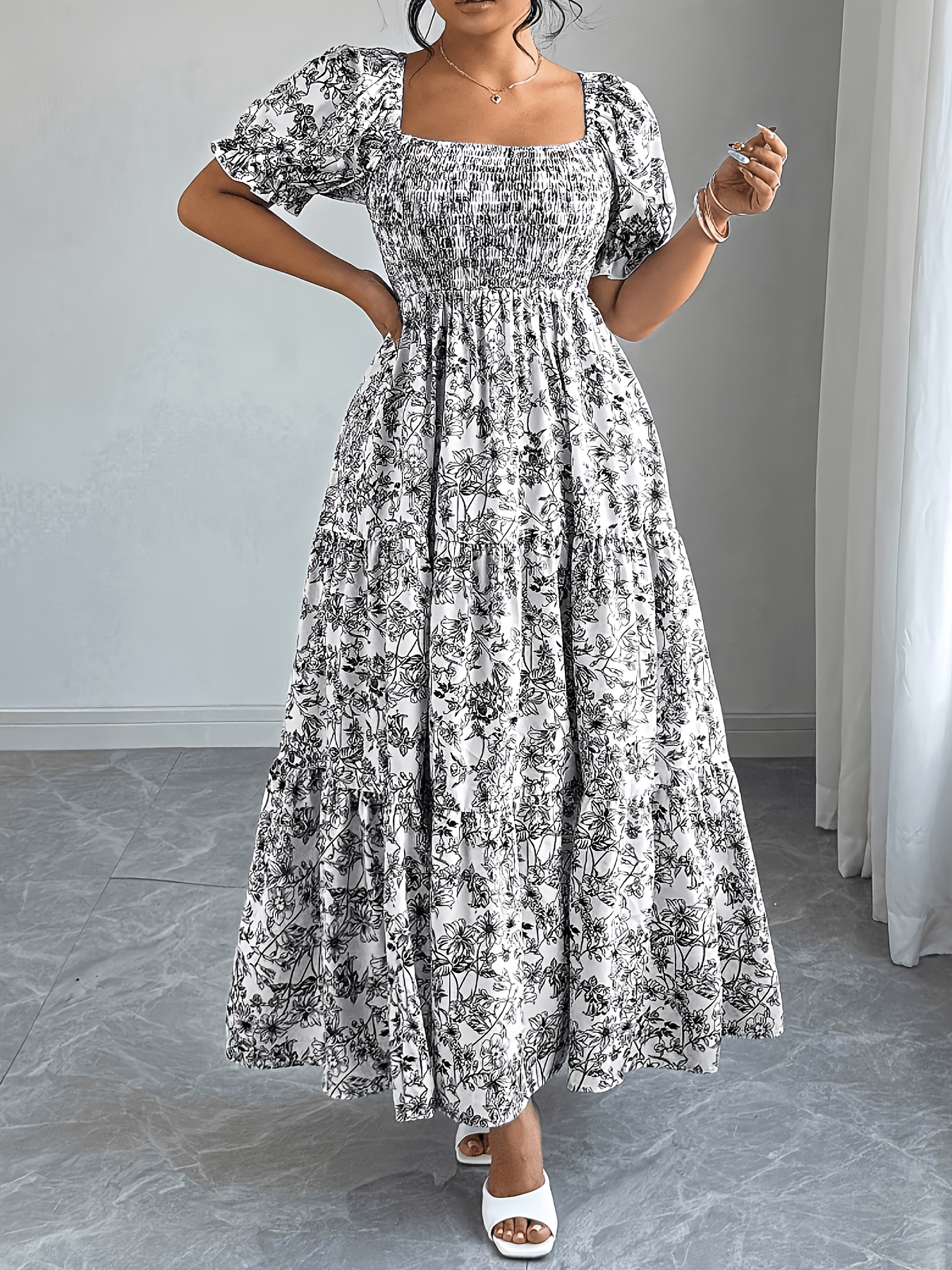 maxi cotton dresses for women sold on Temu United States