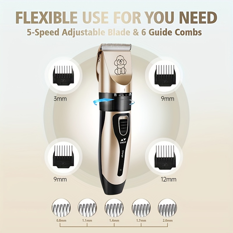 rechargeable grooming kit for trimming hair of different lengths 6