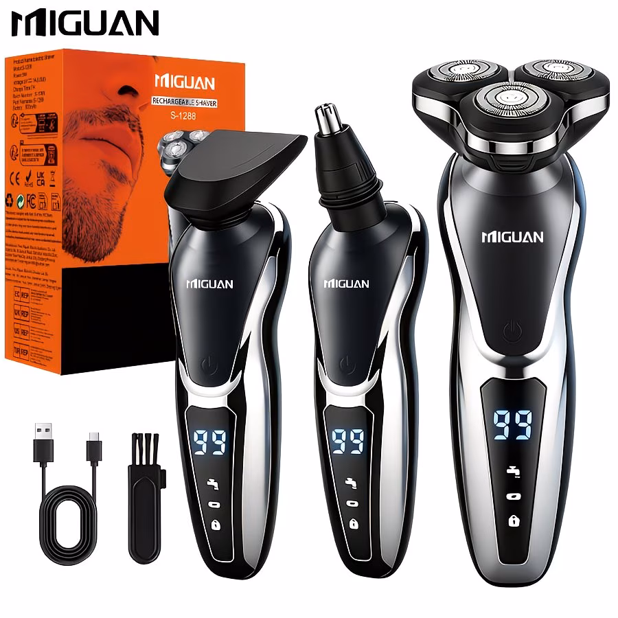 multi function 3 in 1 electric grooming kit shaver nose trimmer razor with convenient to travel and suitable as a gift for male friends details 1