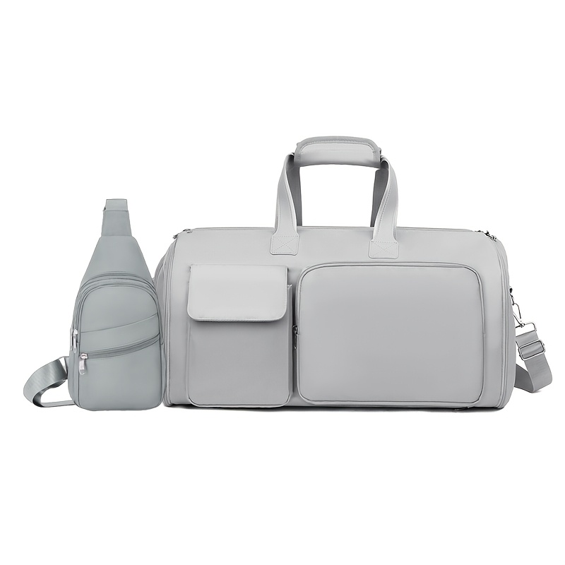 Moqueta de Nylon para Mujer, Bolso Multifuncional con Compartimento Separado Seco/Húmedo y Diseño de Zona para Zapatos, Mochila de Viaje con Muchas Bolsillos Ideal para Negocios y Viajes - Imagen 9