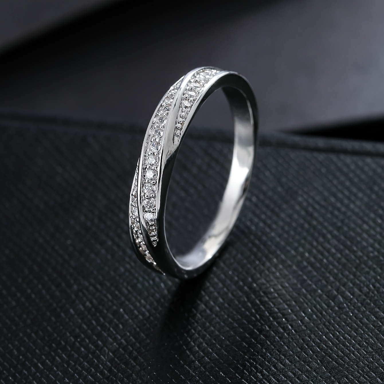 Casual Easy Interwoven Twisted Ring, Stackable