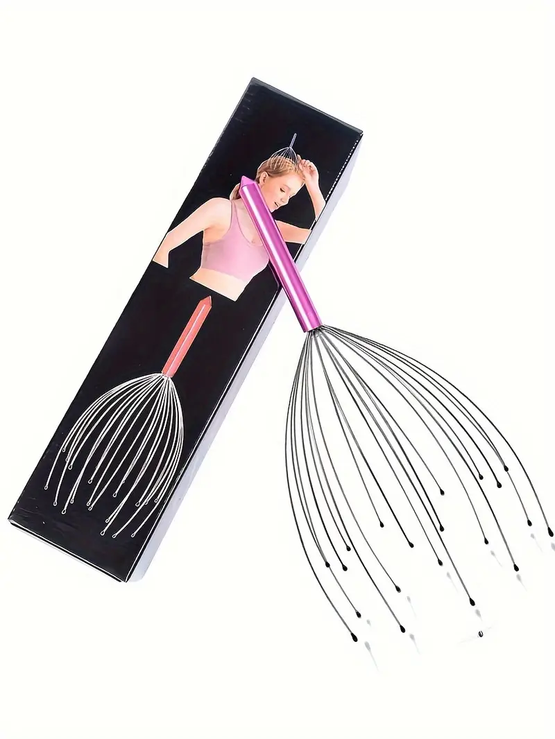 a handheld scalp massager with 20 prongs designed for deep relaxation and for men and women at home serving as a scalp massage tool and a soul extractor Product details 2