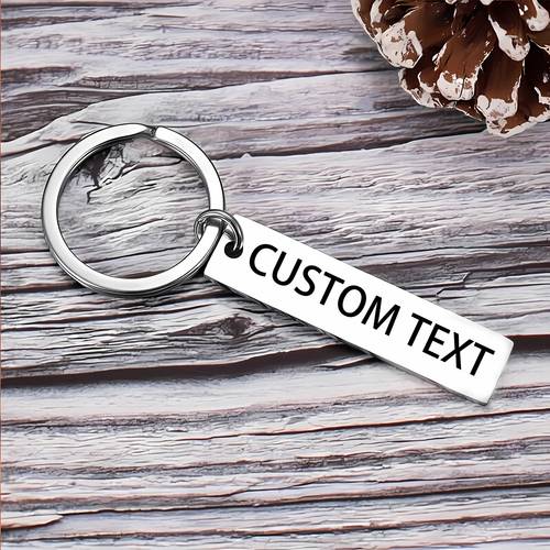 1pc 5pcs 10pcs custom text keychains custom phone number anti loss information or other custom personalized customization gift for boyfriend girlfriend