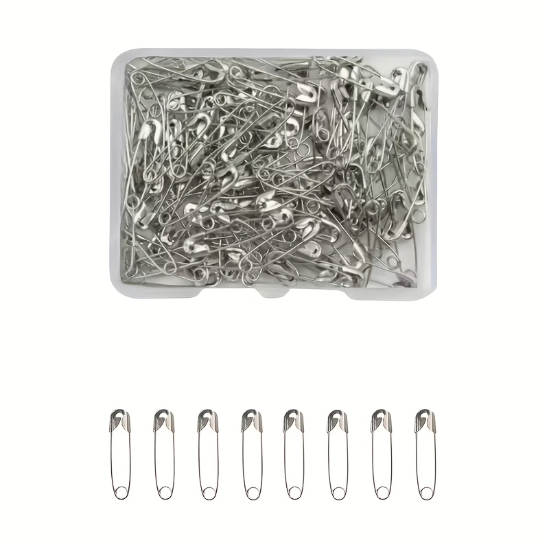 E-shop 123-teiliges Set kleiner Sicherheitsnadeln – Praktische Befestigungselemente für Kleidung, Bastelprojekte kreative Accessoires, leicht zu