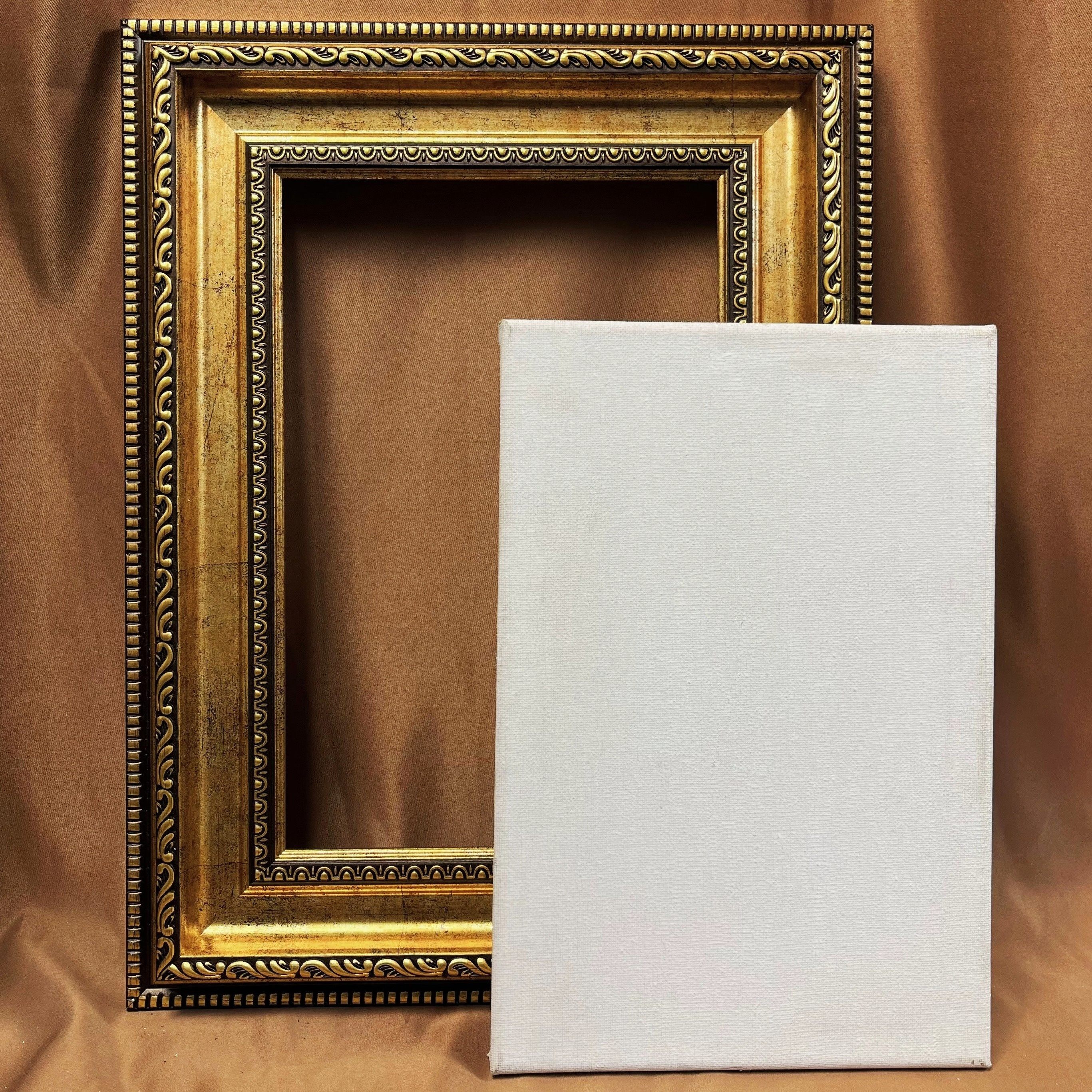 oil painting outer frame plus painting   combination set 20 30 40 retro color golden