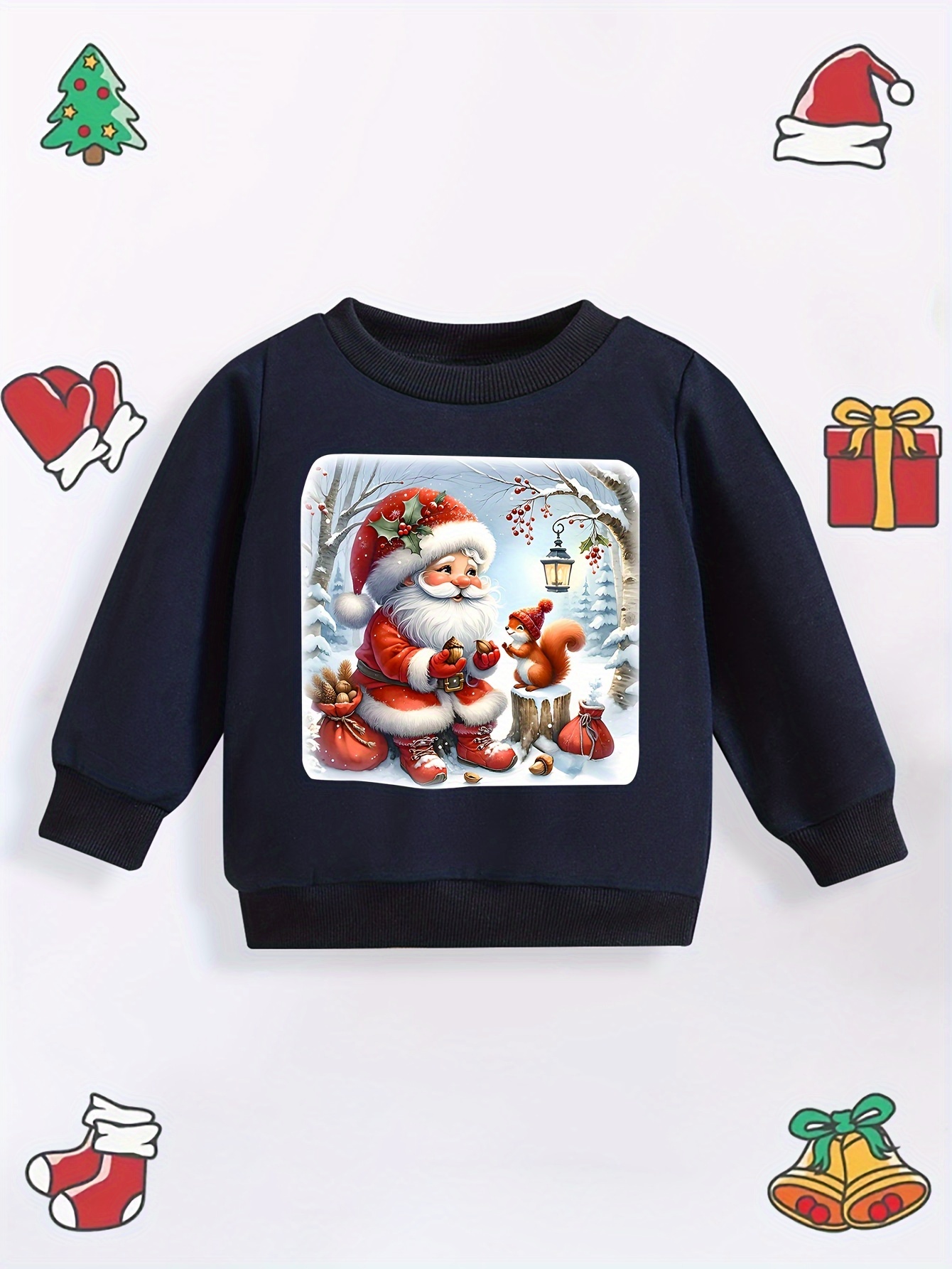 Sweat à Capuche De Noël Pour Enfants - Motif Renne Festif - Chaud Et Doux En Polaire - Parfait Pour Les Fêtes