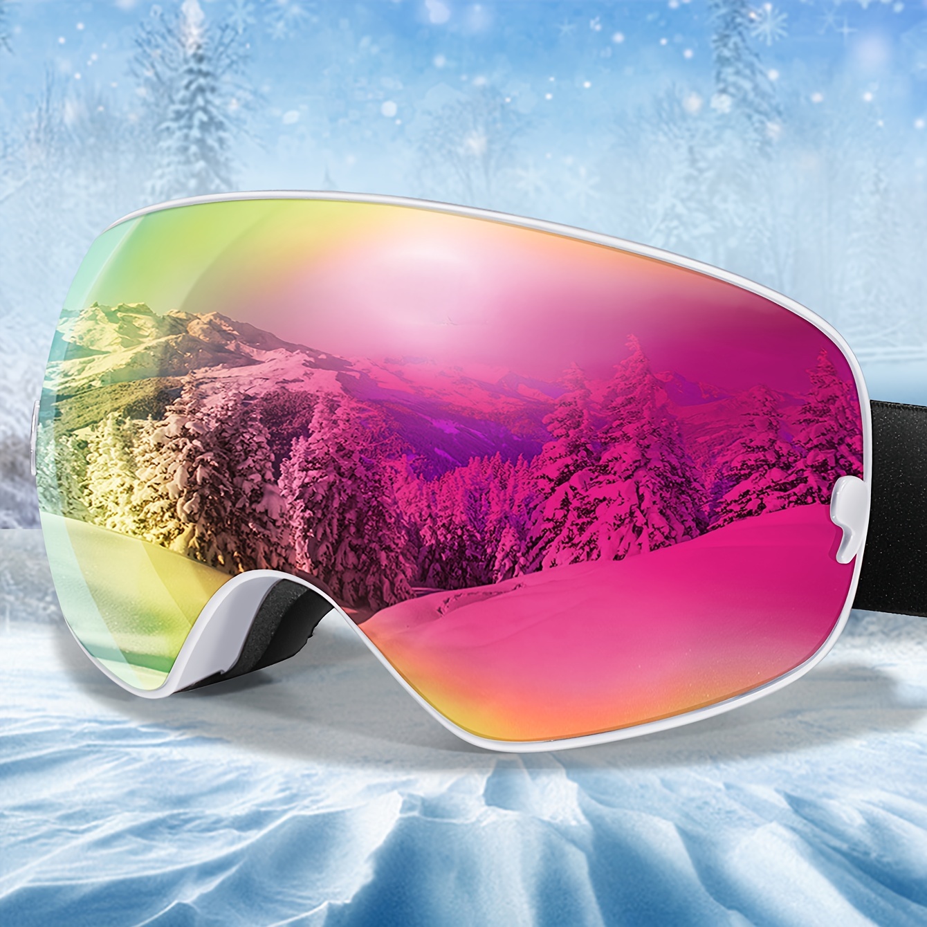 

Outdoor Snowboarding Snowmobile Skiing Goggles For Men Women And Teenagers Uv400 Tpu Frame Goggles With And Optical Frame And Bag