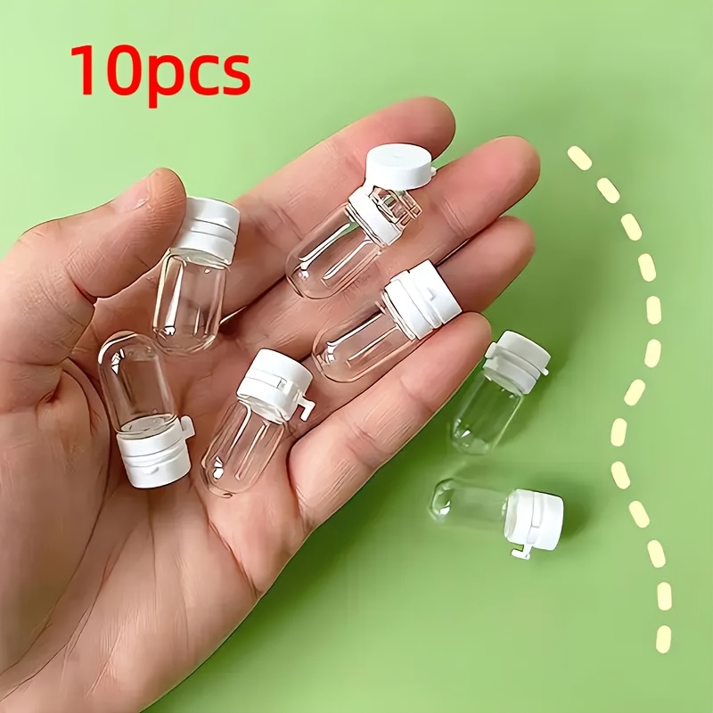10 Pack Bottles With White Screw Caps - Leak-proof Reusable Refillable Containers For Shampoo, Conditioner, Lotion - Compact Portable Cosmetic Organizer With , Shampoo Travel Bottle