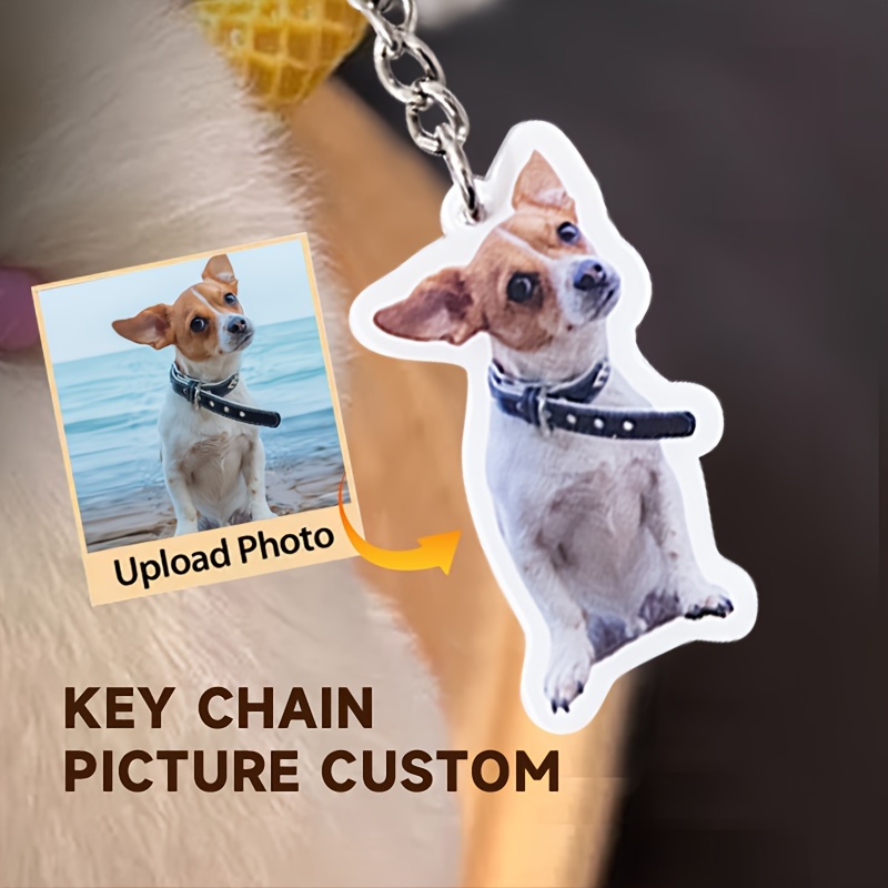 

Personalized Pet Keychain - , Customizable Small For