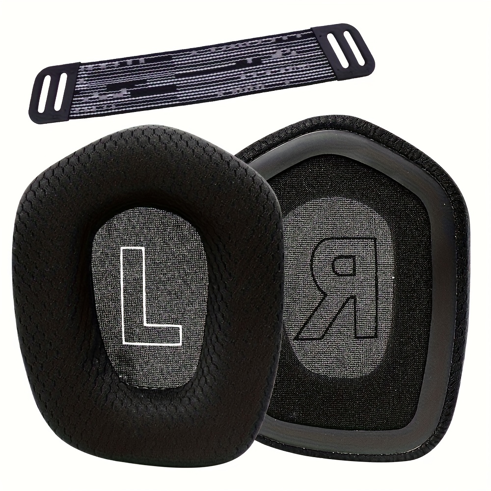 TEMU Copricuffie per Logitech G335 G733, Padiglione auricolare in spugna memory, Testina a trave incrociata, Cuscinetto per