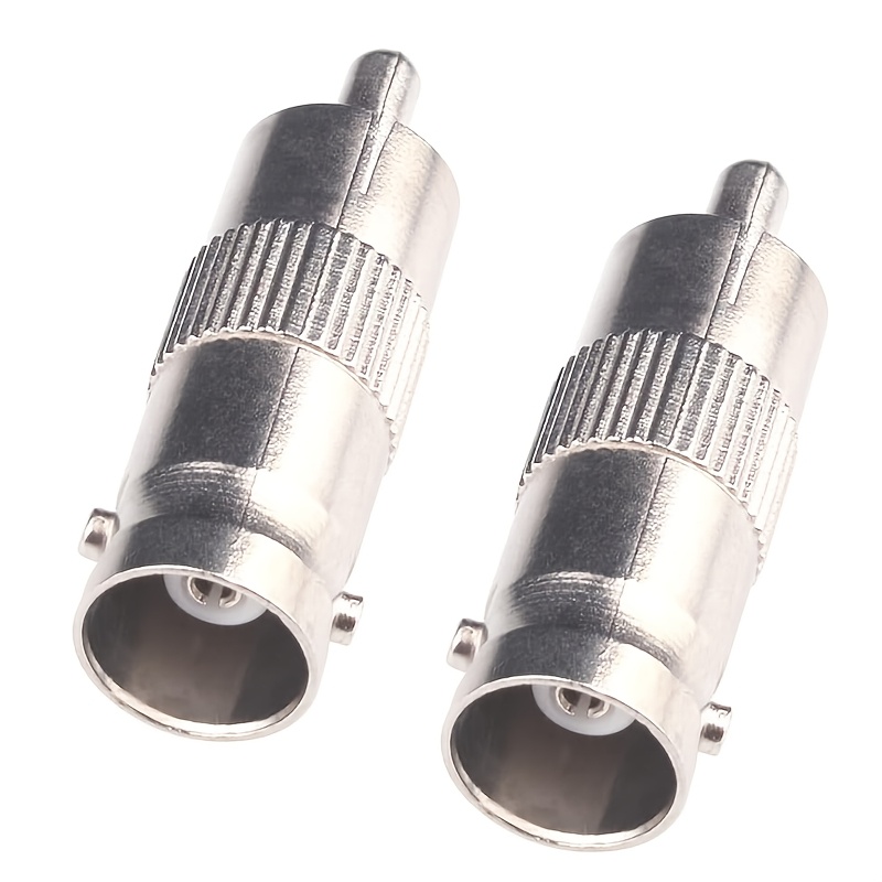 2 stuks BNC naar RCA Adapter BNC Vrouwelijk naar RCA Mannelijk Connector RG6 Adapter Kit Koppeling